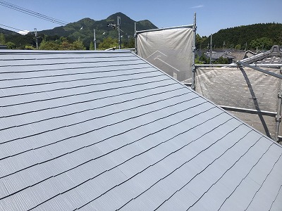 奈良市にて屋根塗装タスペーサーの仕組み！マイルドシリコン耐久力！