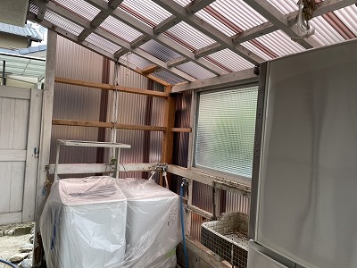 大和郡山市で波板交換工事！工事のタイミングとは？？