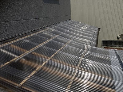 奈良市にて工場のテラス波板交換工事について！施工事例！