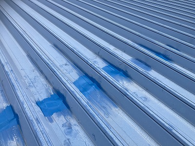 大和郡山市にて工場で屋根塗装・雨漏り修理！雨漏り解決！施工事例