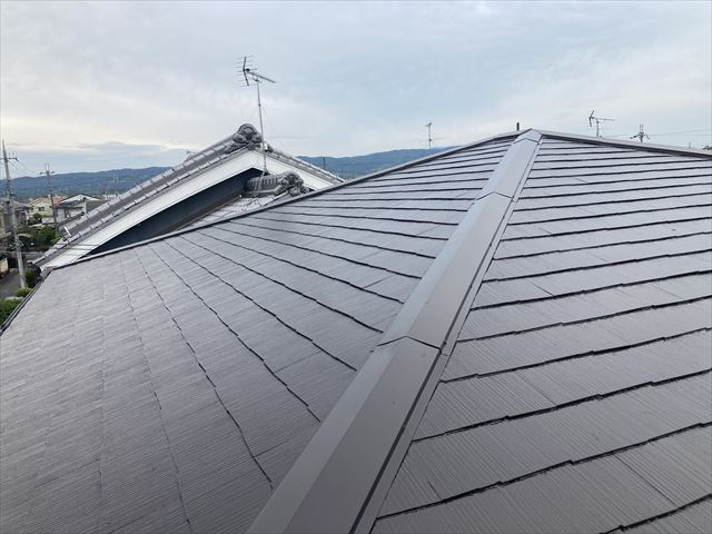 御所市にて真夏の暑さにお困りの方！暑さ改善！屋根塗装工事！
