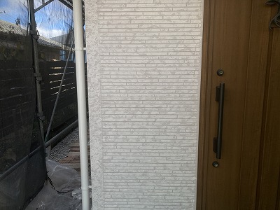 奈良市にて模様を入れる外壁塗装工事！弊社のWBアート！多様仕上げ！