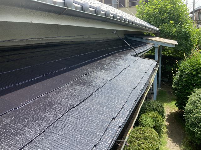 大和高田市にて和風住宅の屋根遮熱塗装！夏シーズン向けて！おすすめ！