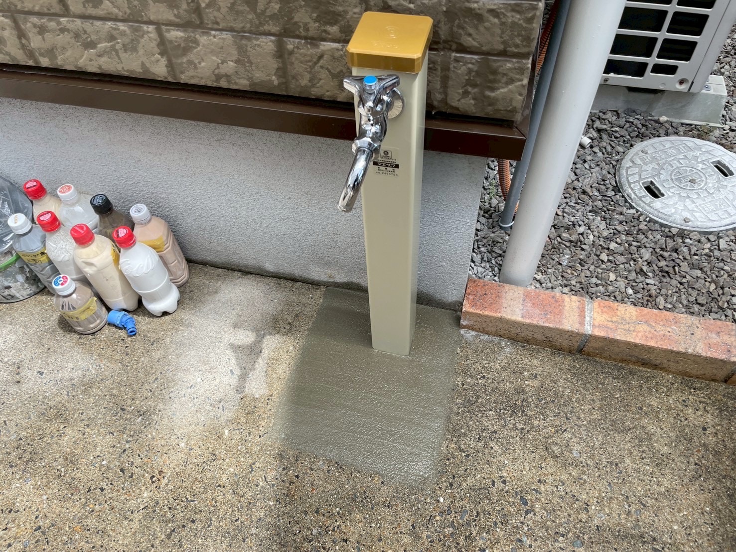 大和郡山市にて立水性設置工事！立水栓で使いやすく！施工事例