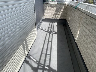 奈良市にてベランダ塗り替え防水塗装！施工事例！防水対策必須！