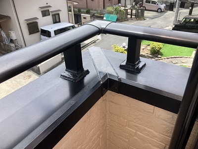 奈良市にてベランダコーキング補修工事！雨漏りのお困りの方へ！弊社が解決！