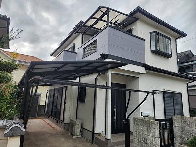 大和高田市で外壁塗装工事！無機塗料の日本ペイントのグランセラトップ
